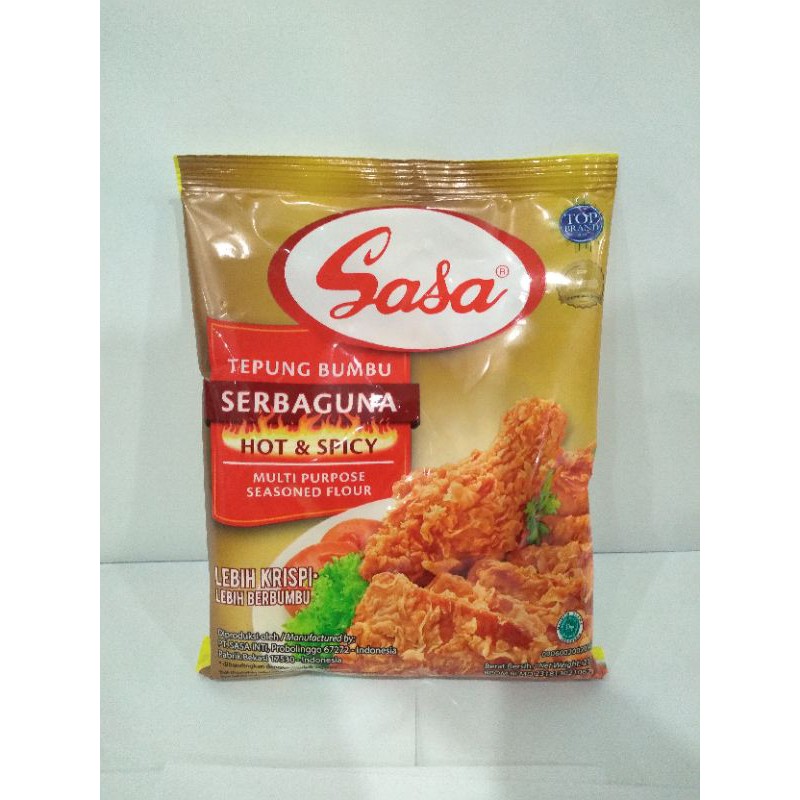 

Sasa Tepung Bumbu Serbaguna Hot & Spicy 210gr