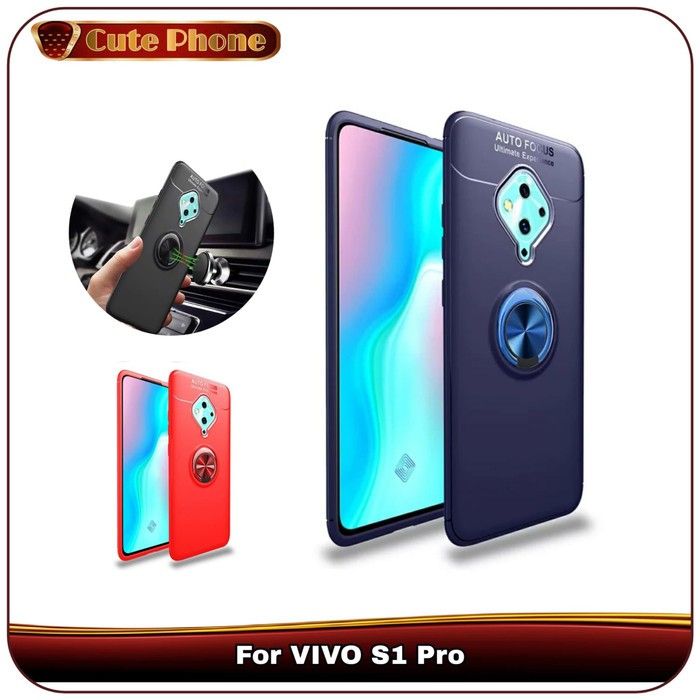 Casing Soft Case VIVO S1 Pro Original Autofocus Smart i Ring iRing