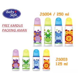 Botol Susu Bayi BABY SAFE 125 ml / 250 ml BABY SAFE FEEDING BOTTLE - Botol Susu Bayi Karakter Hewan Lucu