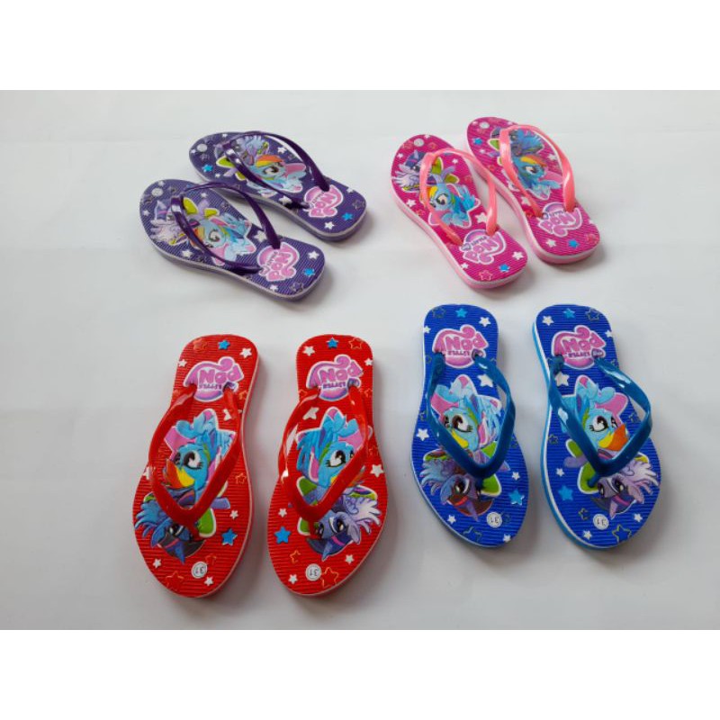 sandal jepit anak perempuan teplek little pony termurah