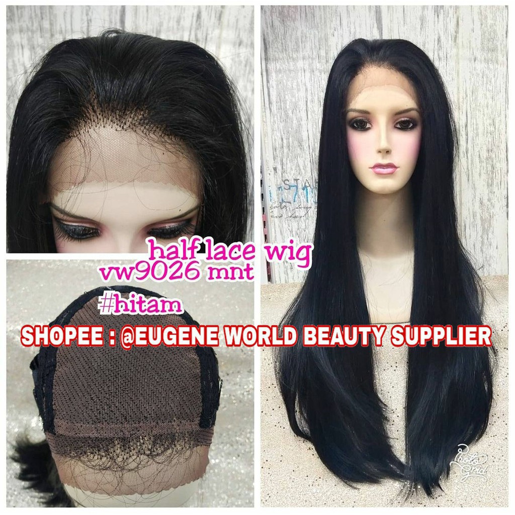 FRONT LACE WIG BISA PINDAH BELAHAN RAMBUT PALSU WANITA WIG PANJANG LURUS 9026 FREE PARTING WIG