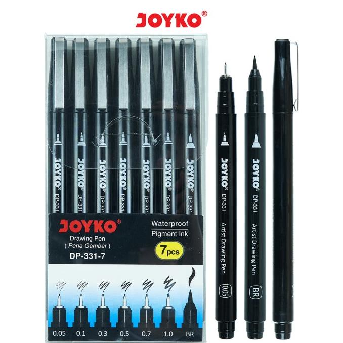 

TERBARU Drawing Pen Pena Gambar Joyko DP-331-7 1 Set 7 Pcs/PULPEN GEL/PULPEN LUCU/PULPEN 1 PACK/PENSIL WARNA/PENSIL 2B/PENGHAPUS JOYKO/PENGHAPUS LUCU/RAUTAN PENSIL PUTAR/RAUTAN ELEKTRIK/SPIDOL WARNA/SPIDOL PERMANEN/SPIDOL WHITEBOARD/CORRECTION TAPE