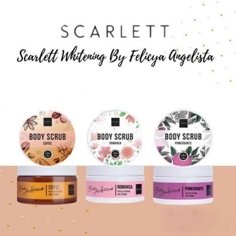 SCARLET BODY SCRUB/BODY SCRUB WHITENING SCARLET/LULUR MANDI SCARLET