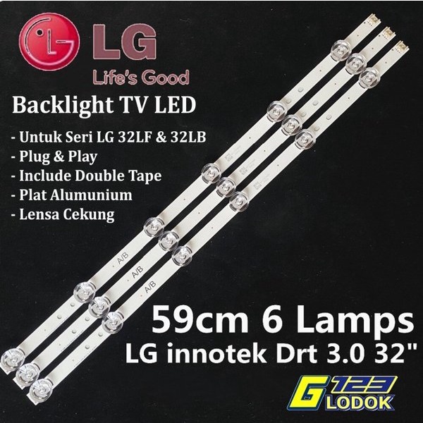 BACKLIGHT TV LED LG 32LF550A 32LB563D 32LB561 32LF630T LAMPU 6V BL 6K