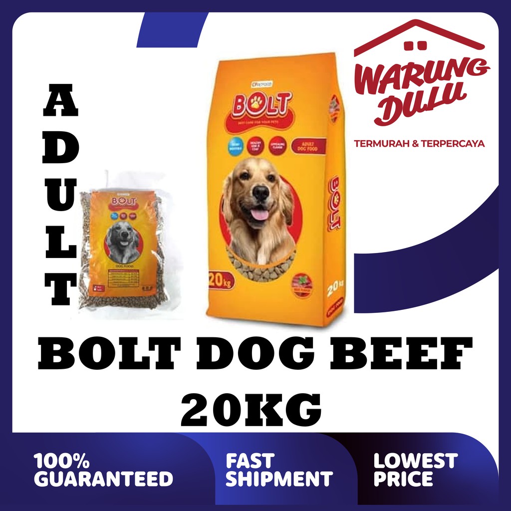 BOLT DOG BEEF SEGITIGA 20KG