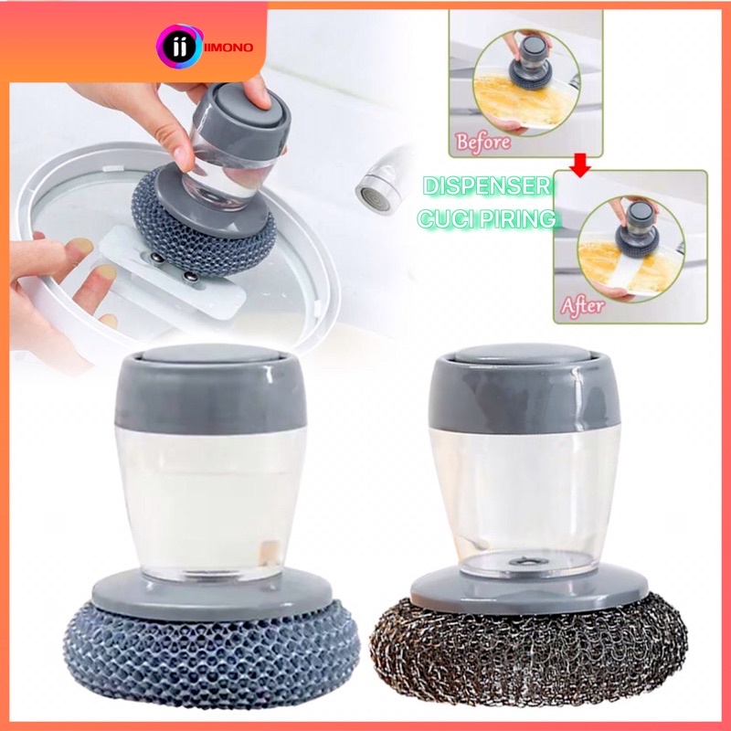 Dispenser Sikat Serbaguna Spons Sabut Cuci Piring Wajan Panci Dapur Nano Magic Sponge