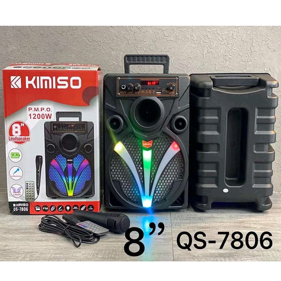 *COD* Speaker Bluetooth Kimiso QS 7806 karoke Free mic + Remote / Speaker