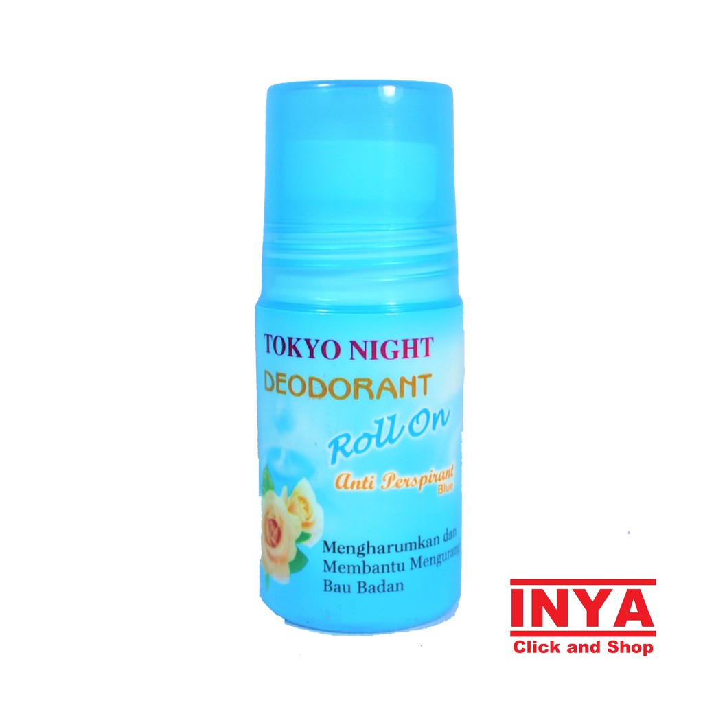 TOKYO NIGHT BLUE DEODORANT ROLL ON 50ml - Biru