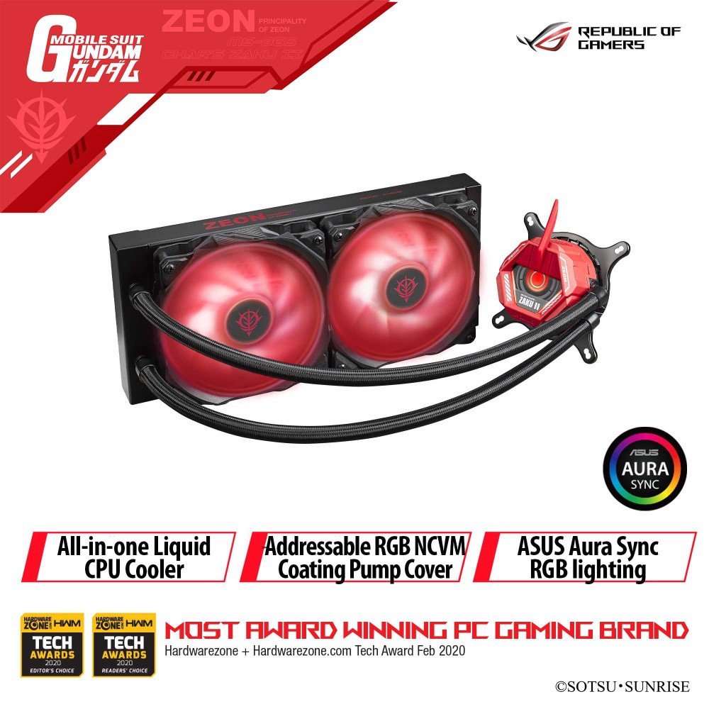 ASUS  TUF GAMING LC 240 RGB ZAKU II EDITION