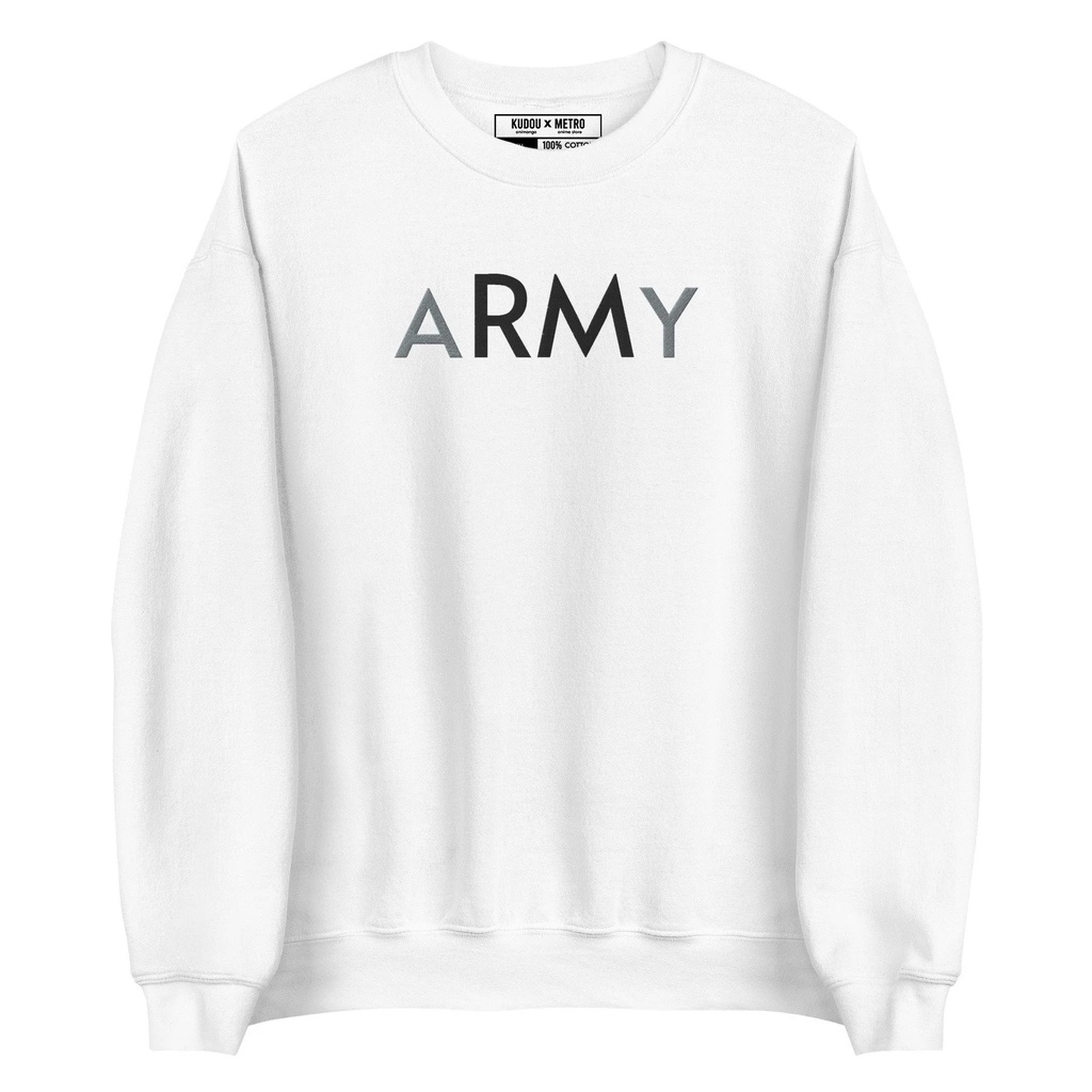 Crewneck Army BTS Embroidery Korean Boy Band Premium Unisex