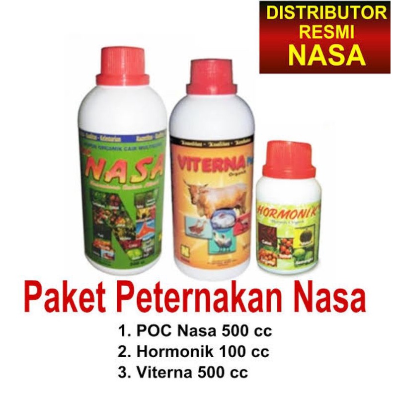 Paket Pupuk Nasa (Viterna, Poc Nasa, Hormonik)