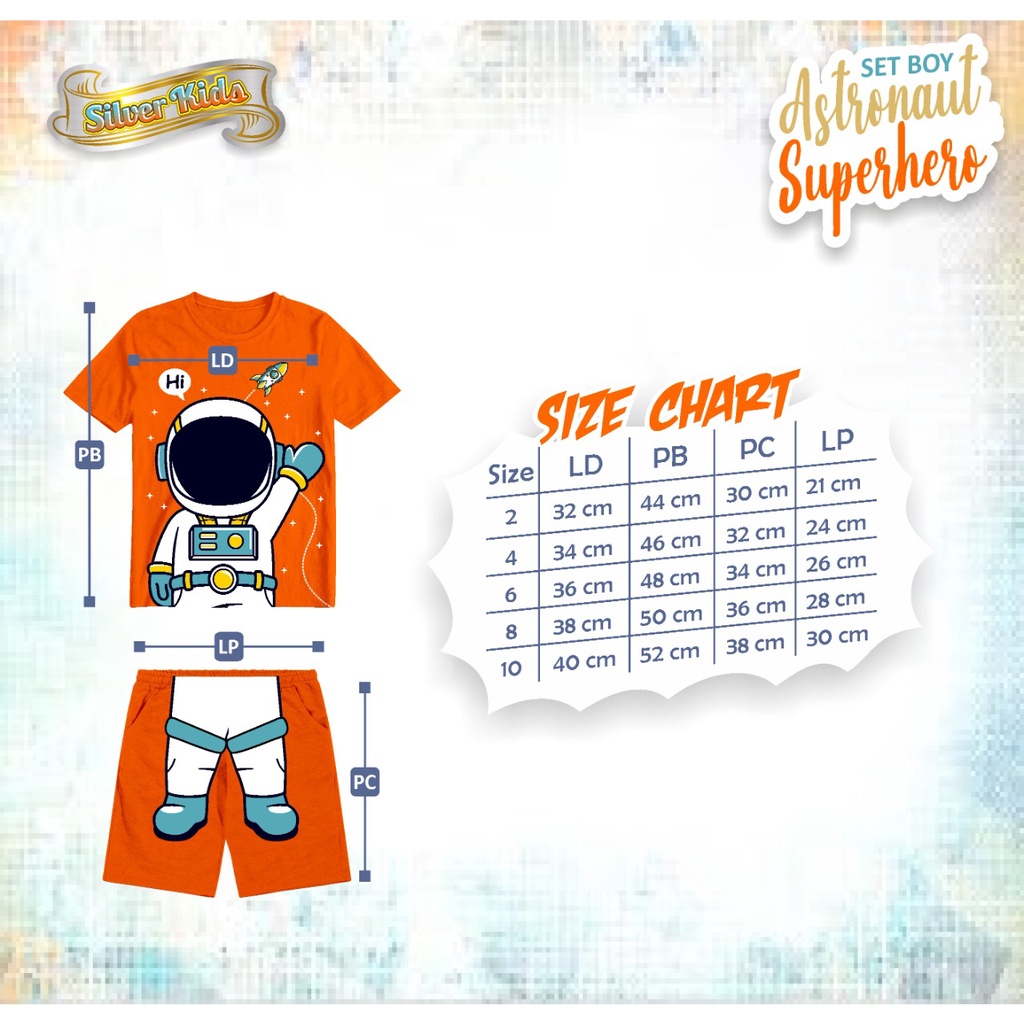 SETELAN ANAK LAKI-LAKI MOTIF HERO ASTRONOT 2-10 TAHUN