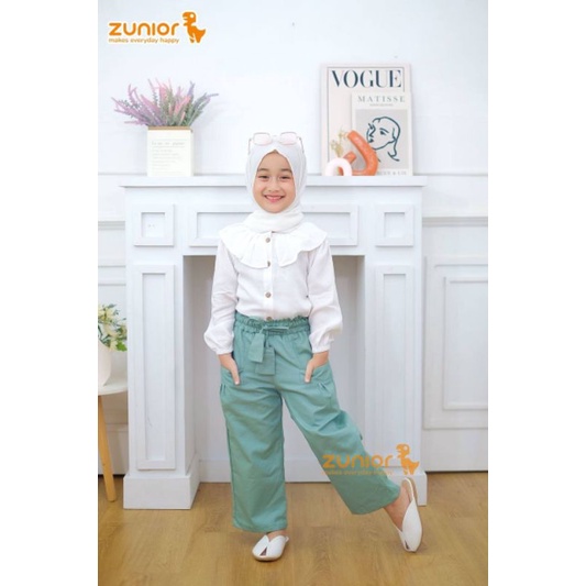 Celana Anak Perempuan Kulot Zunior Premium 1-12 Tahun