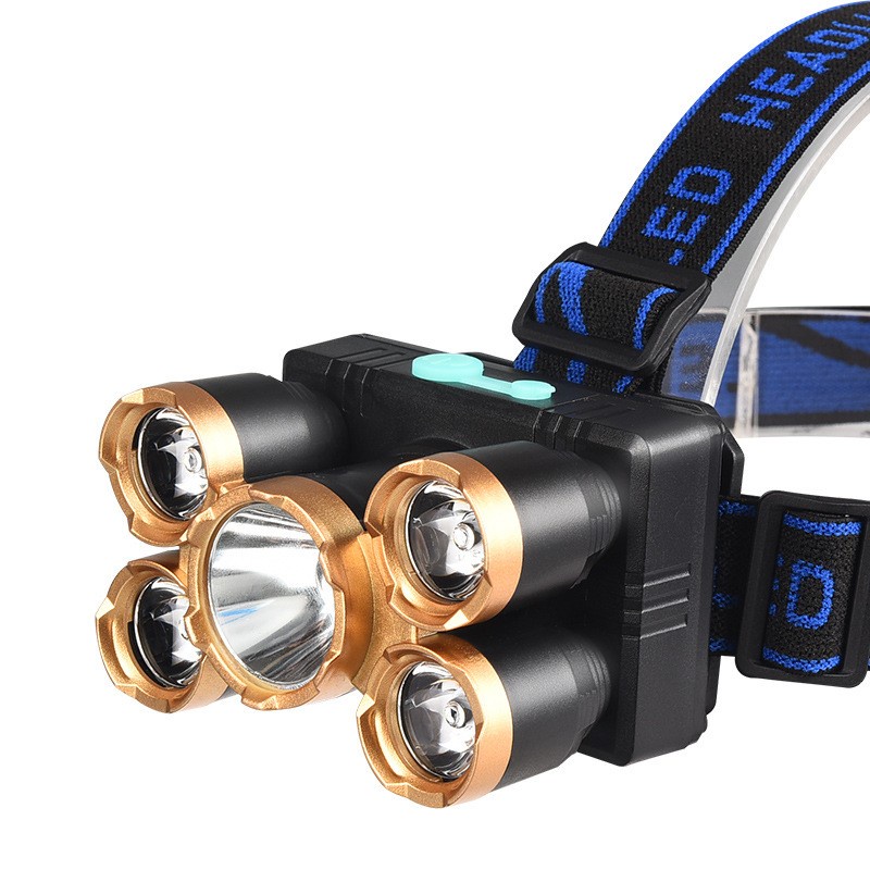 SENTER KEPALA SUPER TERANG 5 mata led / Headlamp Cree