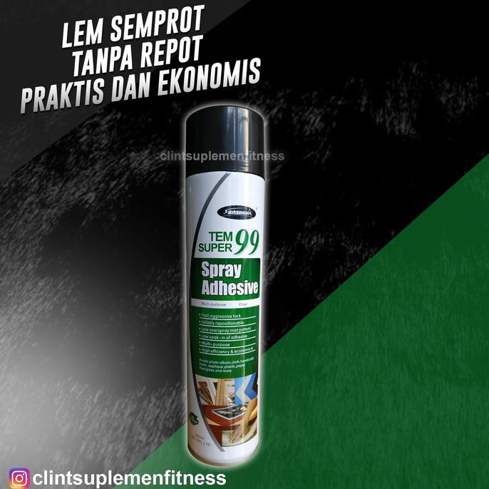 

Ready Oke] Tem 99 Lem Semprot Adhesive Spray Clear Mounting Spray