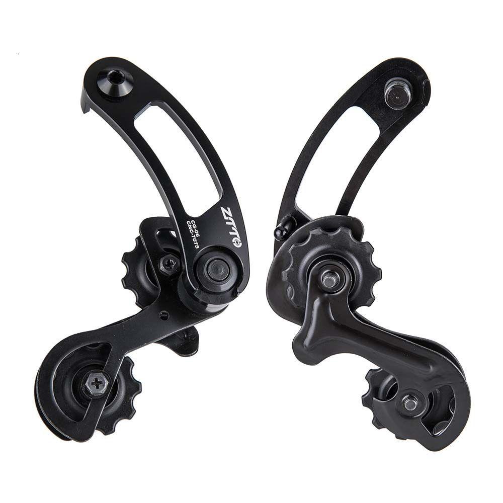 Lanfy Bike Chain guide Sepeda Gunung MTB Hitam Sepeda Panduan Rantai Bersepeda Aksesoris Sepeda Paduan Aluminium Pelindung Rantai Stabilizer