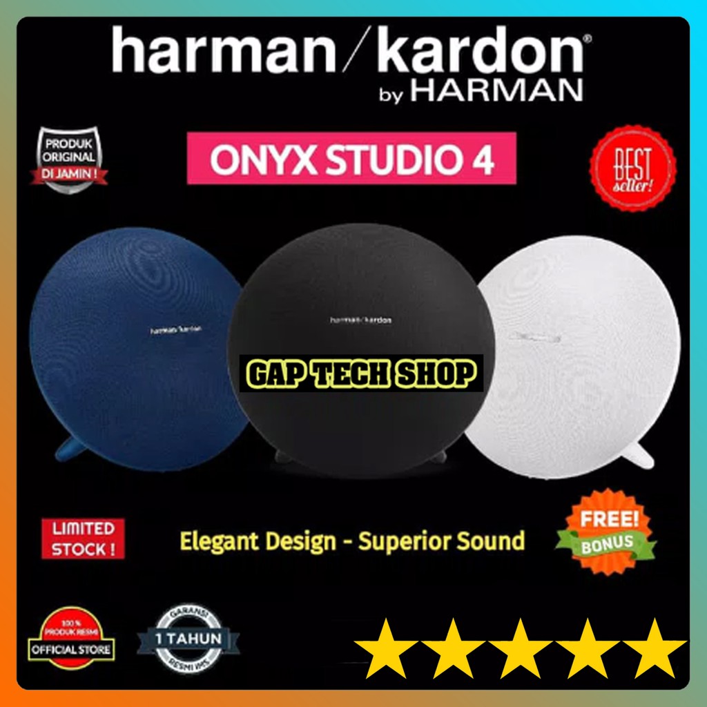 PROMO Harman Kardon ONYX STUDIO 4 Portable Bluetooth Speaker Original Garansi Resmi