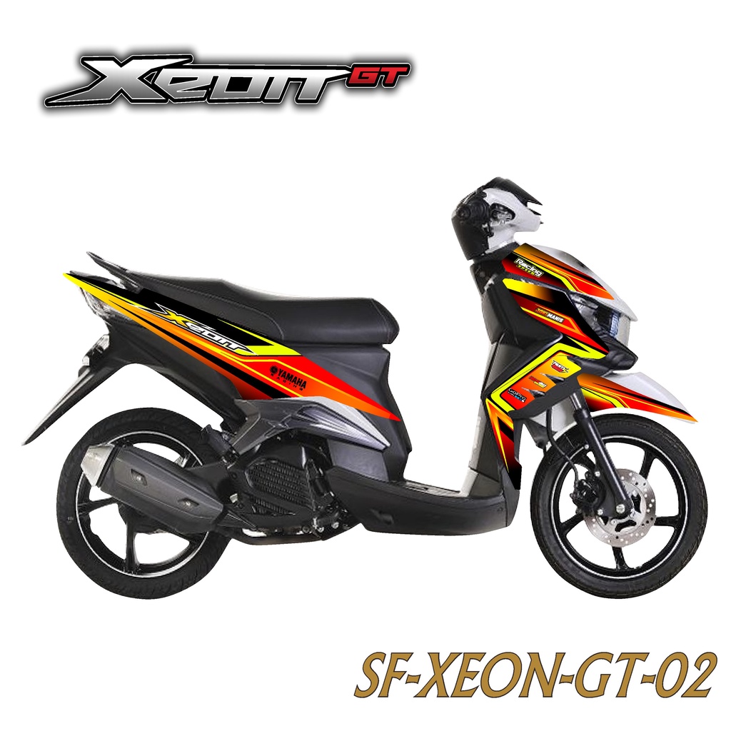 XEON STICKER STRIPING XEON GT - STIKER STRIPING LIST MOTOR YAMAHA XEON GT VARIASI HOLOGRAM AH 02