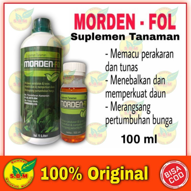 MORDEN - FOL nutrisi dan suplemen tanaman MORDEN FOL 100ML mordenfol