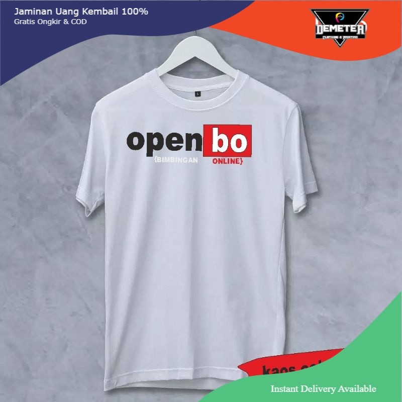 kaos distro open bo kotak merah kaos polo kaos pria wanita