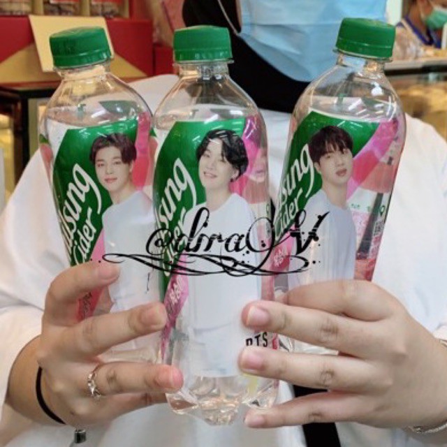 [BOTTLE ONLY] LOTTE CHILSUNG CIDER BTS JIN SUGA JIMIN