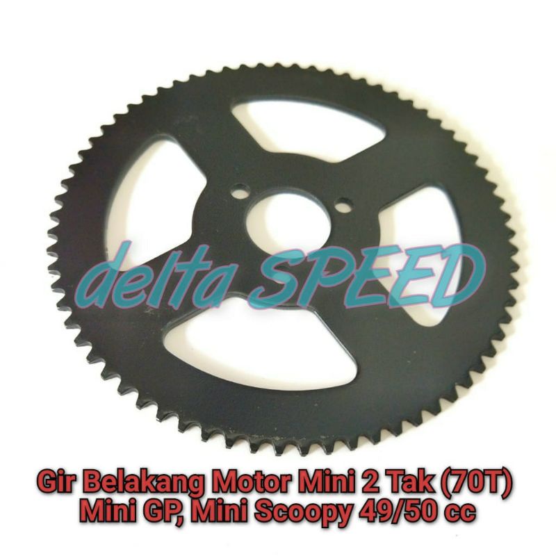 Rear Gear - Gir Belakang 70T Motor Mini 50 cc - Mini GP-Scoopy