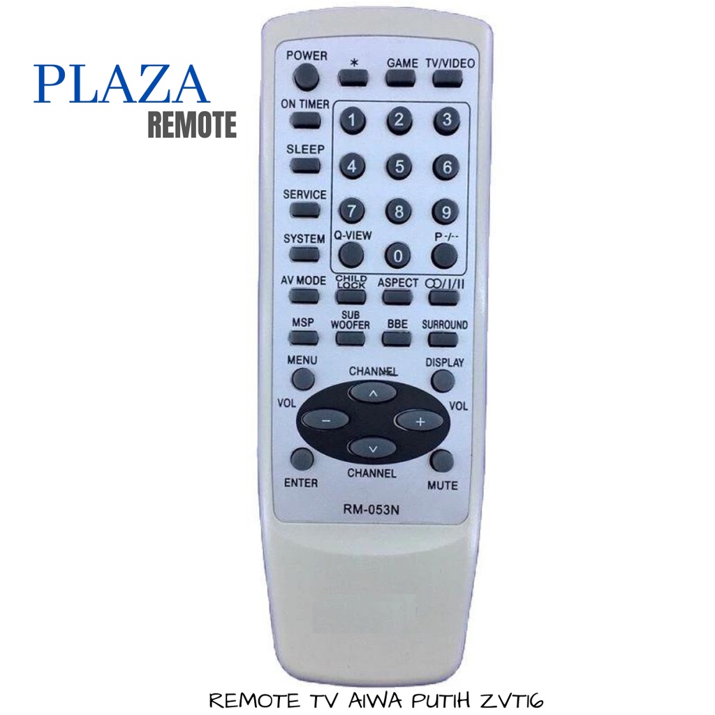 REMOTE TV AIWA PUTIH tabung ZVT16