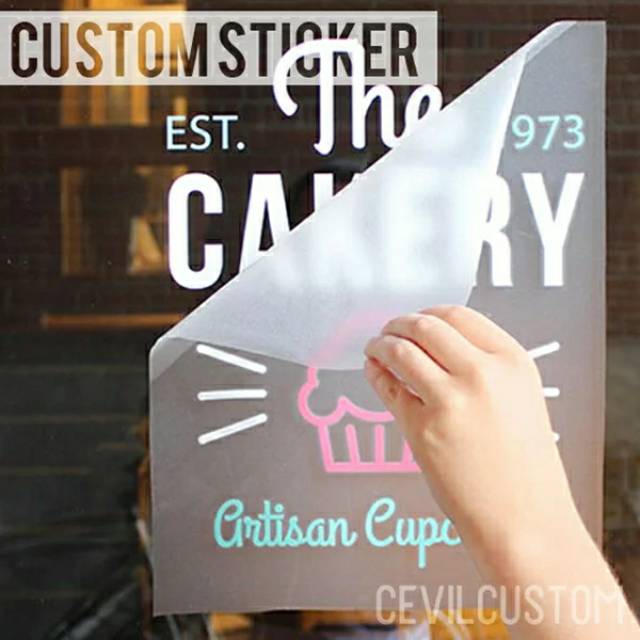 Stiker cutting custom gambar sendiri / custom sticker decal