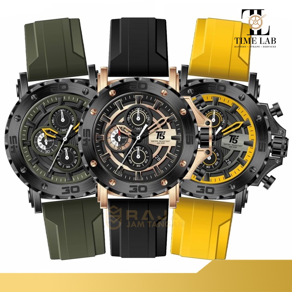 JAM TANGAN T5 ORIGINAL BERGARANSI H3865G / H 3865G / H 3865 G PRIA