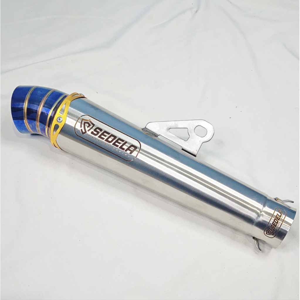 original sedela exhaust muffler 51mm inlet canister only