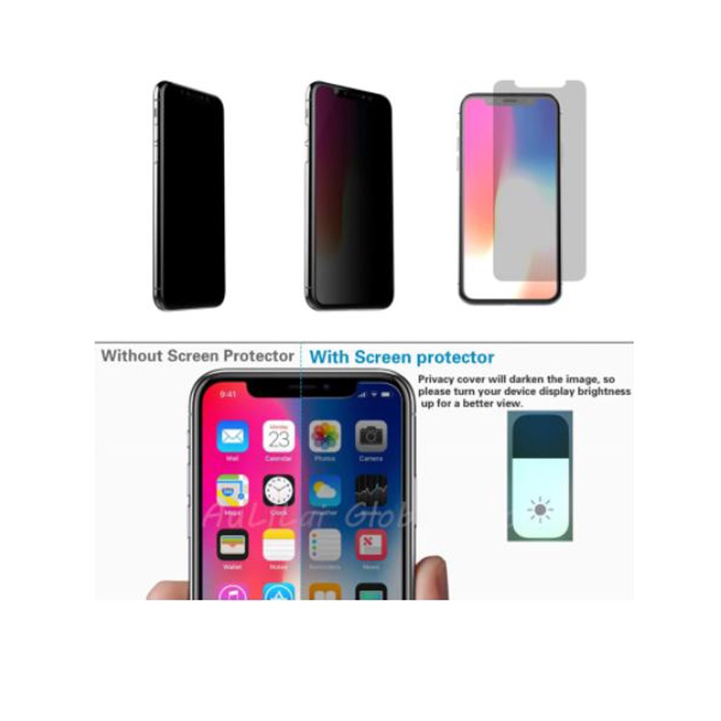 Tempered Glass Xiaomi Redmi Note 9 Anti Spy Privacy Peep Screen Protector Full Glass Antispy Anti Gores Kaca