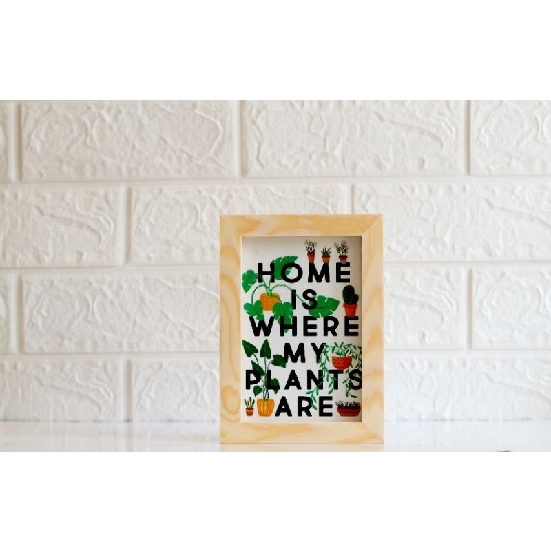 FRAME FOTO KAYU / FIGURA KAYU 4R KACA ACRYLIC/AKRILIK