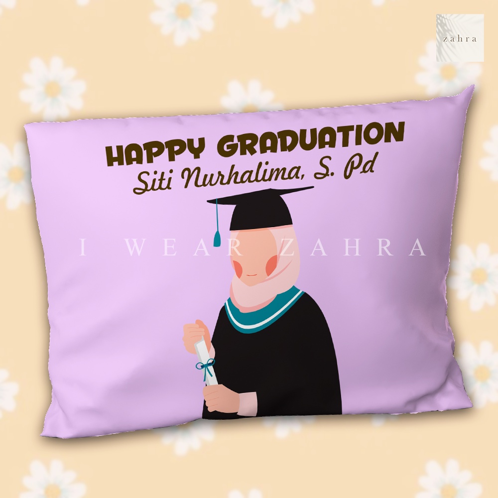 BANTAL CUSTOM FOTO - Kado Wisuda Ultah Anniversary Wedding Graduation Pernikahan Foto Printing