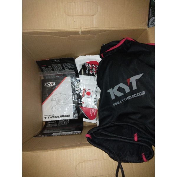 kyt tt course fuxia black pink size L