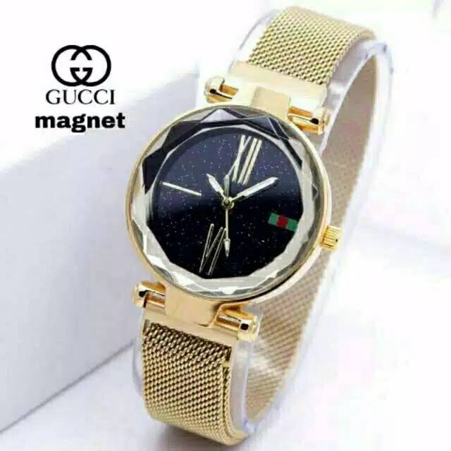 Ready Stok  jam Tangan Wanita Anti Air Magnetik G02 Strap Pasir / Ready 8 Warna