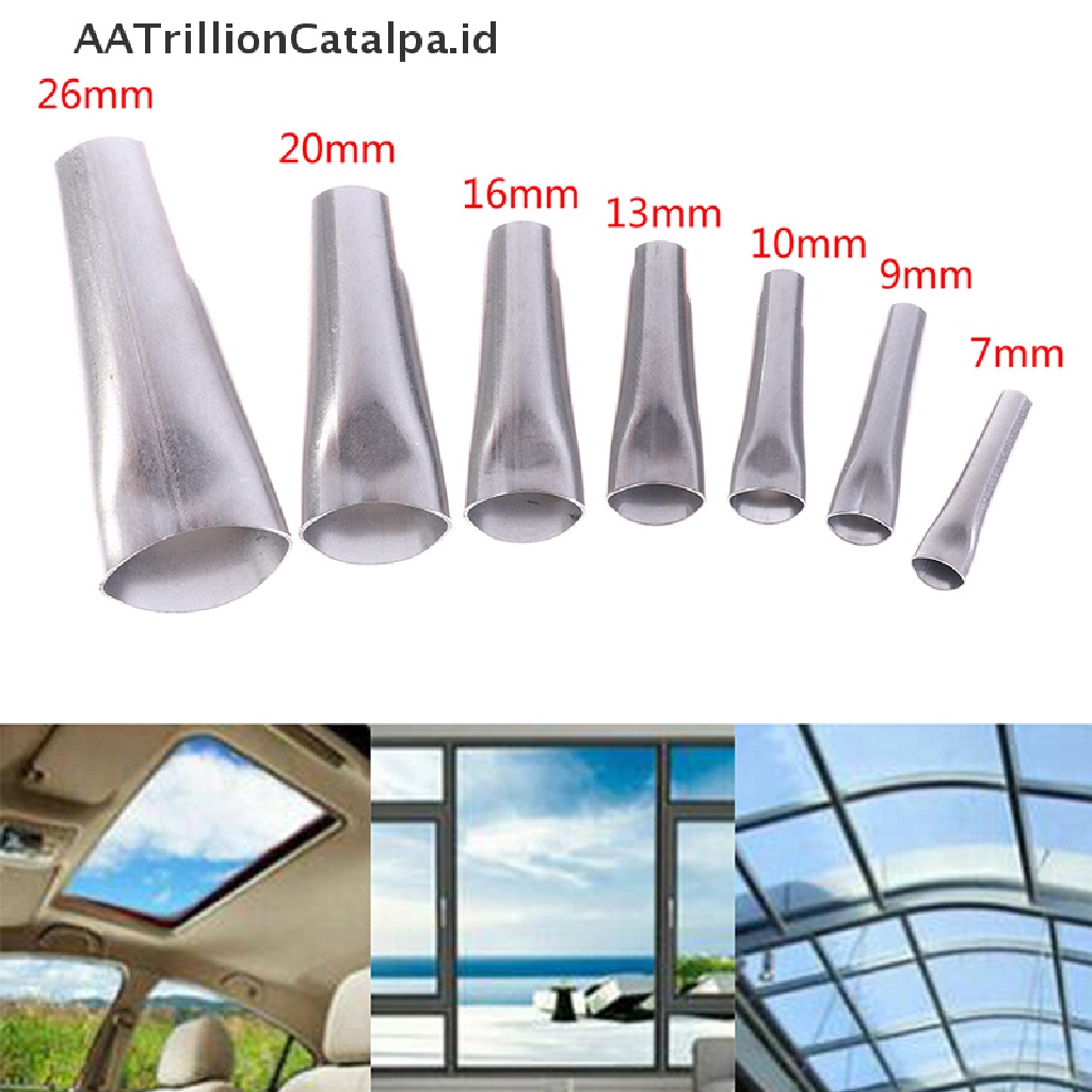 7pcs Nozzle Aplikator Sealant Finishing Bahan Stainless Steel