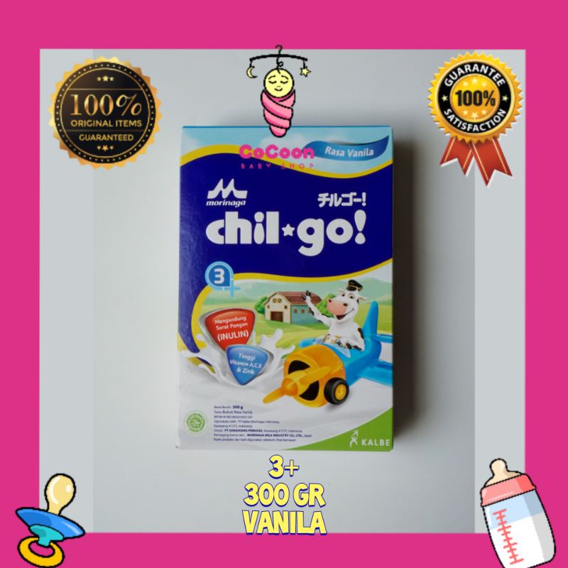 Susu Formula Bayi Morinaga Chil Go 3+ Plus 300 gr Vanila