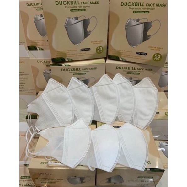 Masker Duckbill 3ply Earloop Disposable Facemask Isi 50 Pcs