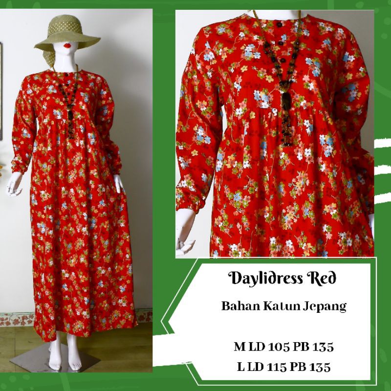 Daster Kekinian Panjang Busui Katun Jepang.