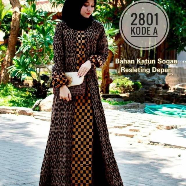 Batik gamis wanita batik modern