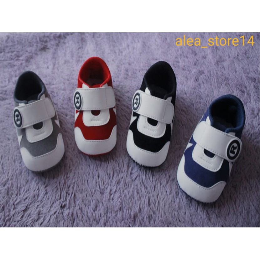 SEPATU BAYI LAKI LAKI USIA 0-12 BULAN / SEPATU ANAK LAKI LAKI / SEPATU BAYI MURAH / SEPATU BAYI MODI