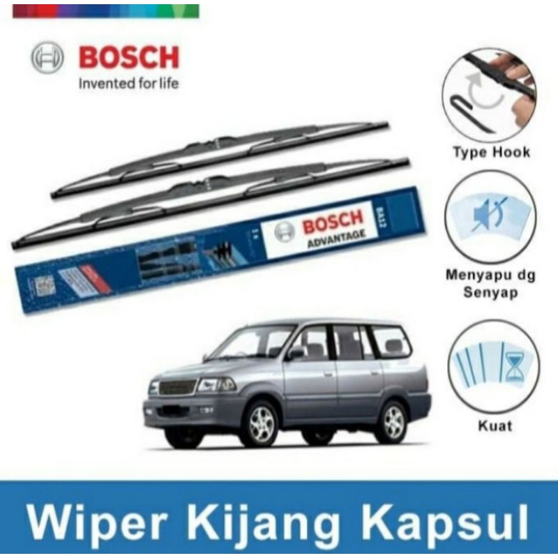Wifer Bosch Kijang Kapsul Lgx Karet kaca Mobil 2pcs
