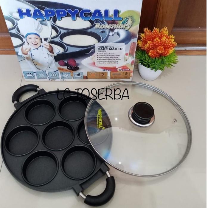 SALEE.. Cetakan Kue 7 Datar Happycall / CETAKAN APEM / CETAKAN LUMPUR / CETAKAN MARTABAK MINI