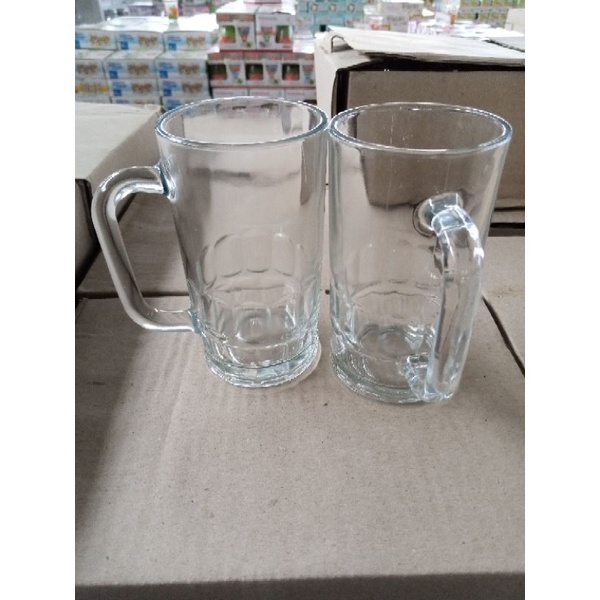 Jual Gelas Hias Cangkir Kopi Gelas Beling Gelas Kaca Model Beer Besar Gelas Gagang Shopee 4954