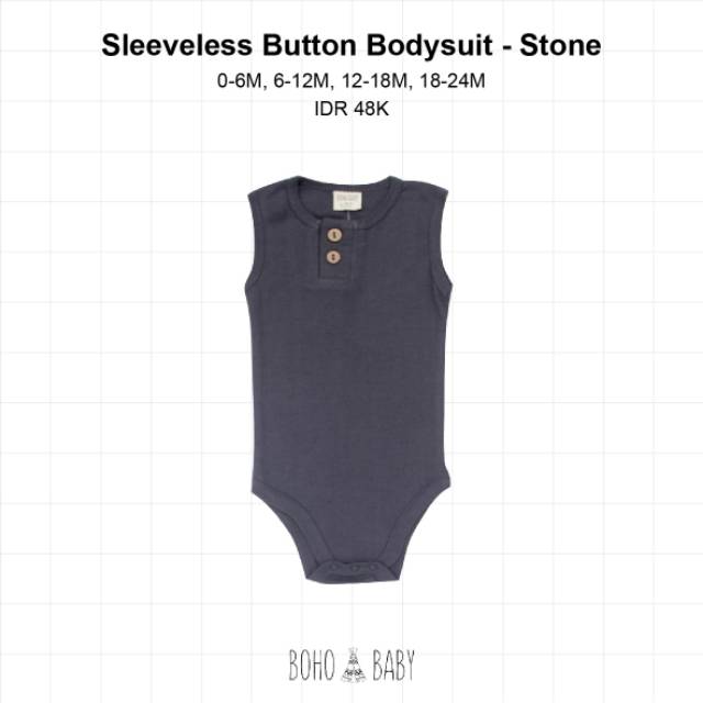 Boho Baby Sleeveless Bodysuit / Baju Anak Bayi