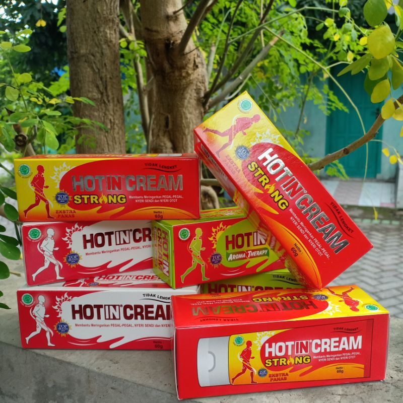 Hot In Cream Tube 60 gr Kemasan Kecil / Hot In Cream Putih / Hot In Cream Strong Merah / Hot In Crea