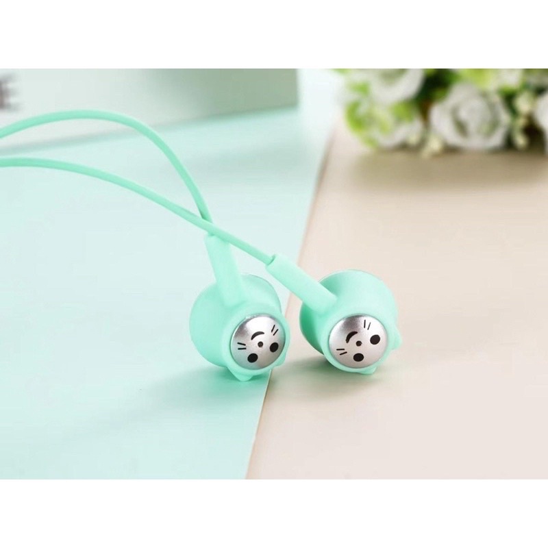 SEN-HEADSET HANDSFREE EARPHONE HF MACARON CAT U49 + MIC NEW ARRIVAL