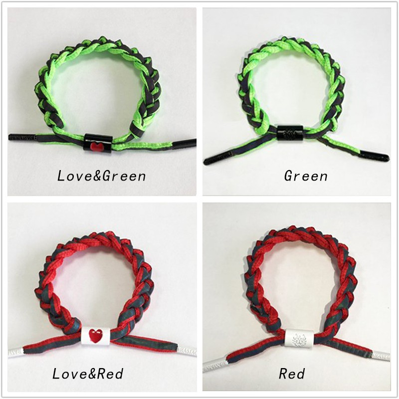 Limited Couple Small Lion Bracelet Holographic Reflective Woven Bracelet