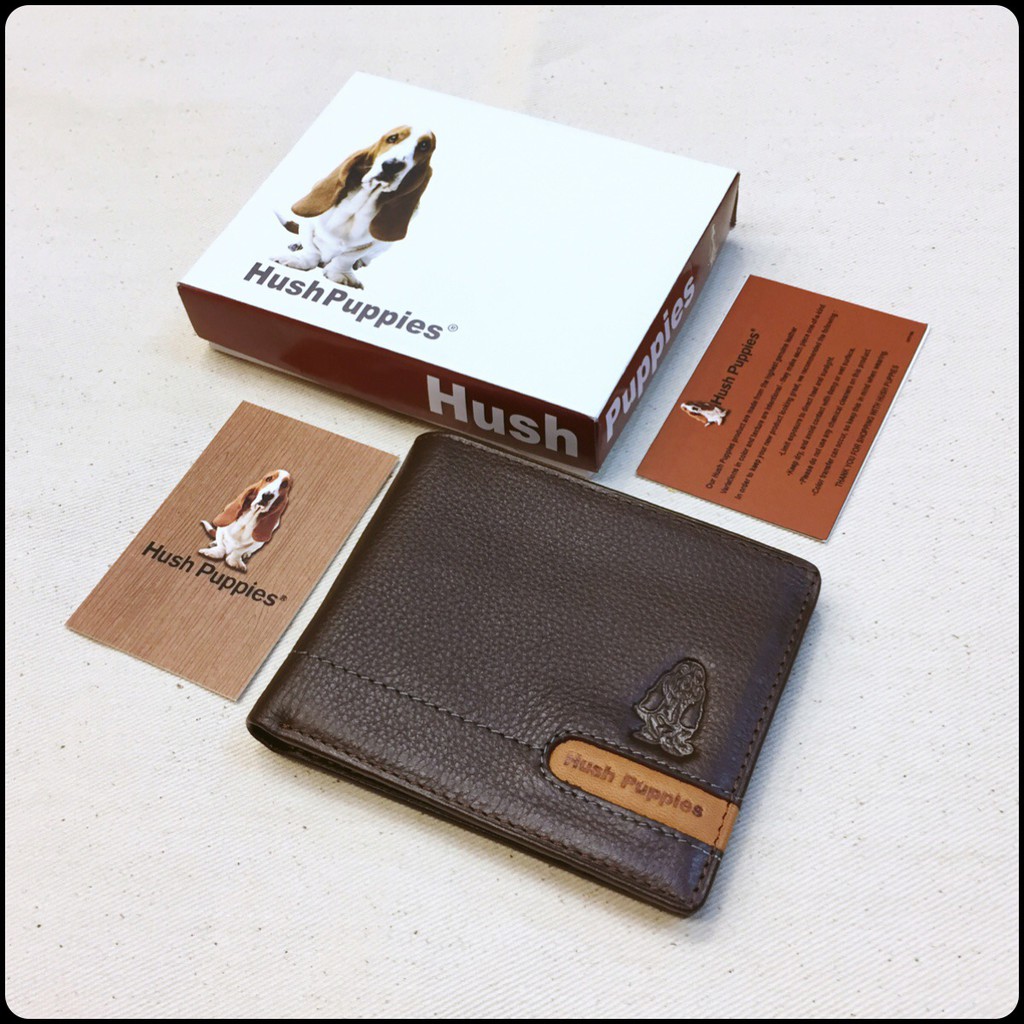 Exclusive dompet  hush puppies 424 classic brown replica 