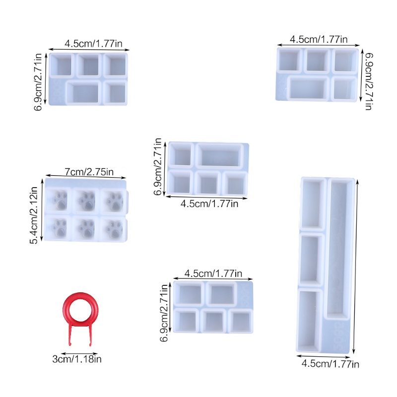 SIY  1 Set Manual DIY Mechanical Keyboard Key Cap Silicone Mold UV Crystal Epoxy Molds Handmade Crafts Making Tools